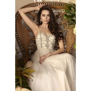 NWT BHLDN Catherine Deane Freya Beaded Gown 4